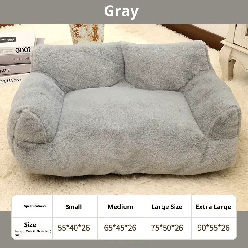 Large Pet Sofa Rabbit Plush Pet Bed