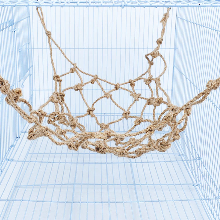 Parrot Hemp Rope Toy for Birds and Small Pets Climbing Swing