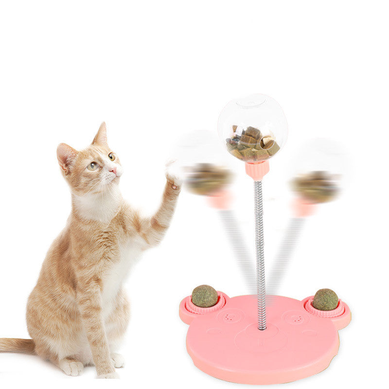 Self-Playing Pet Food Ball Interactive Feeder and Puzzle Toy
