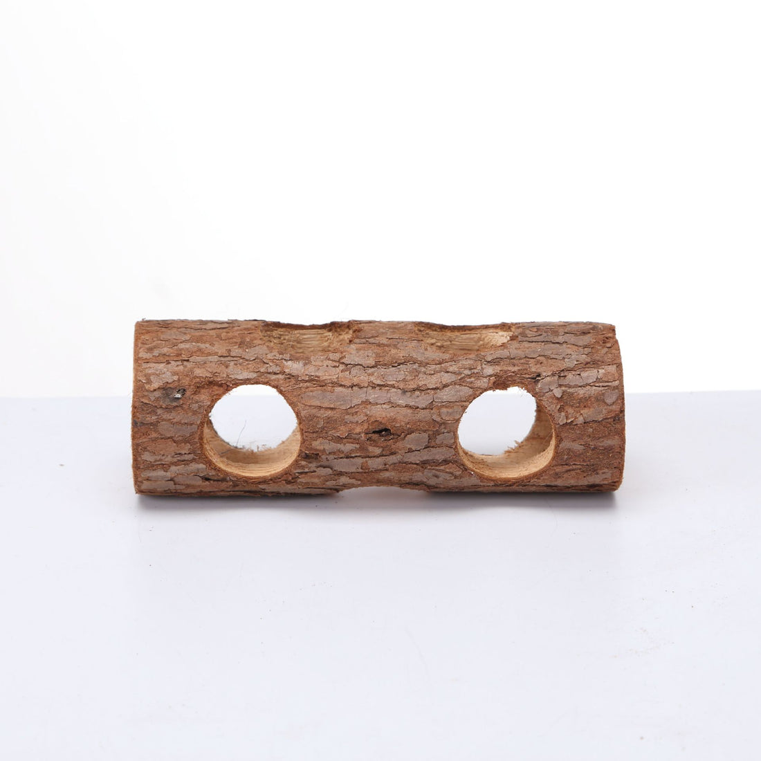 Solid Wood Pipe Toy for Hamsters, Rabbits, Birds, and Small Pets