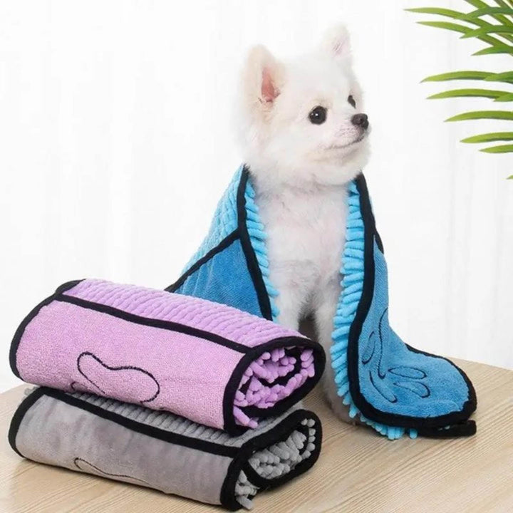 Dog Bath Robe Towel Quick Dry Pet Soft Towel