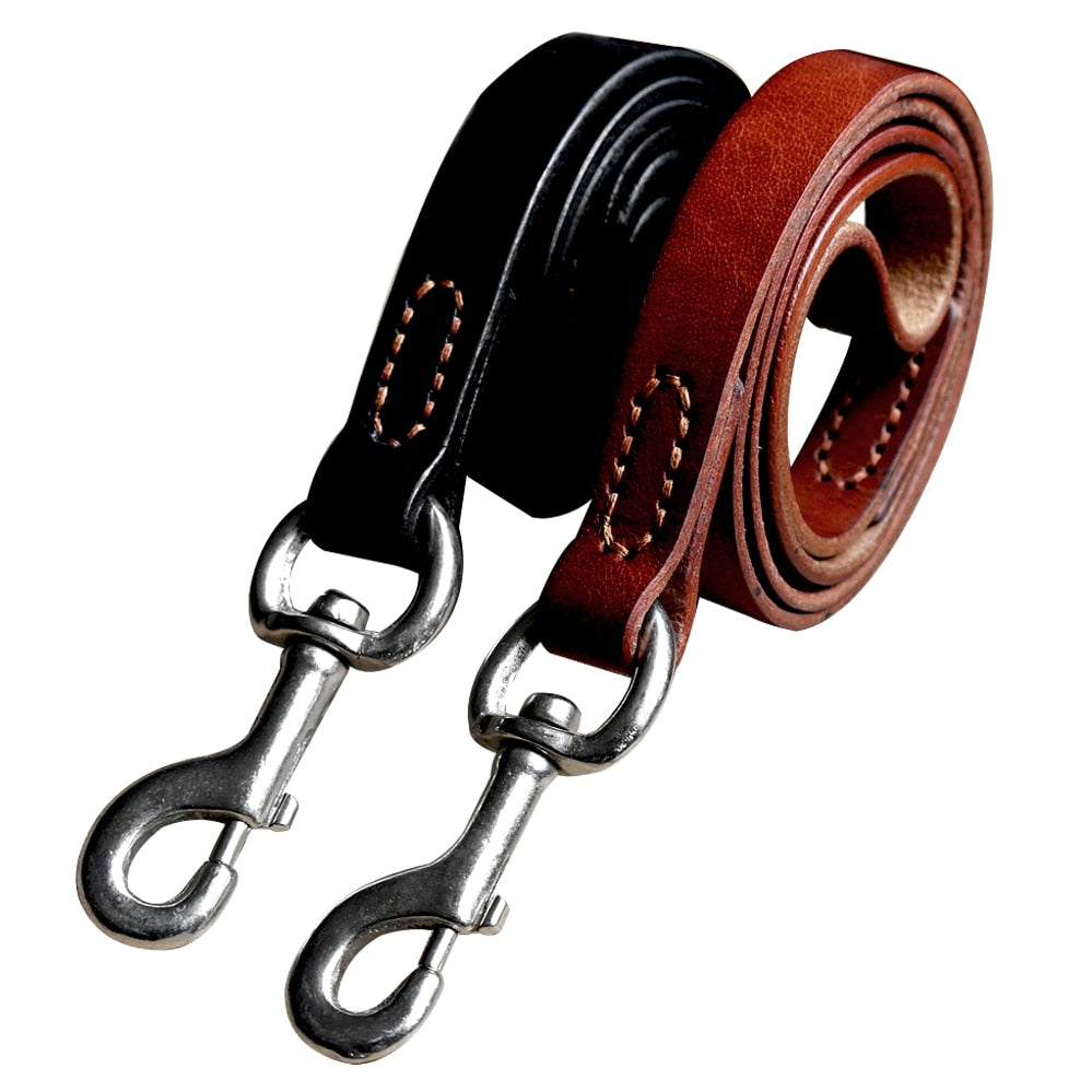 Cowhide Leash Pet Supplies Medium And Large Dogs