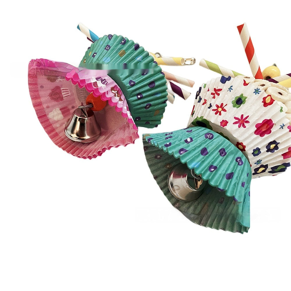 Edible Parrot Shredding Toy Soft Chew Ball for Birds