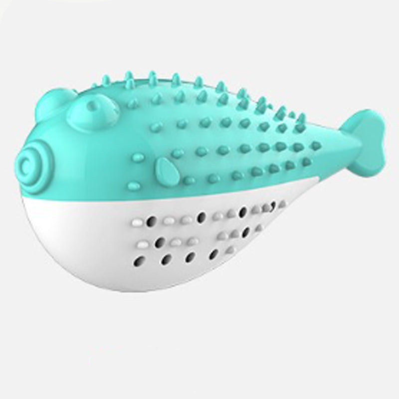 Mint Silicone Cat Chew and Teaser Toy with Toothbrush Function