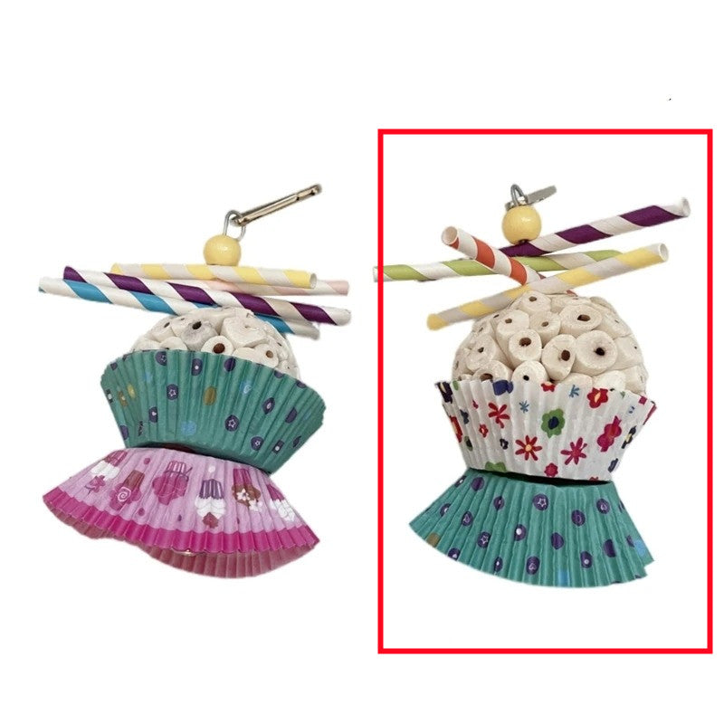 Edible Parrot Shredding Toy Soft Chew Ball for Birds