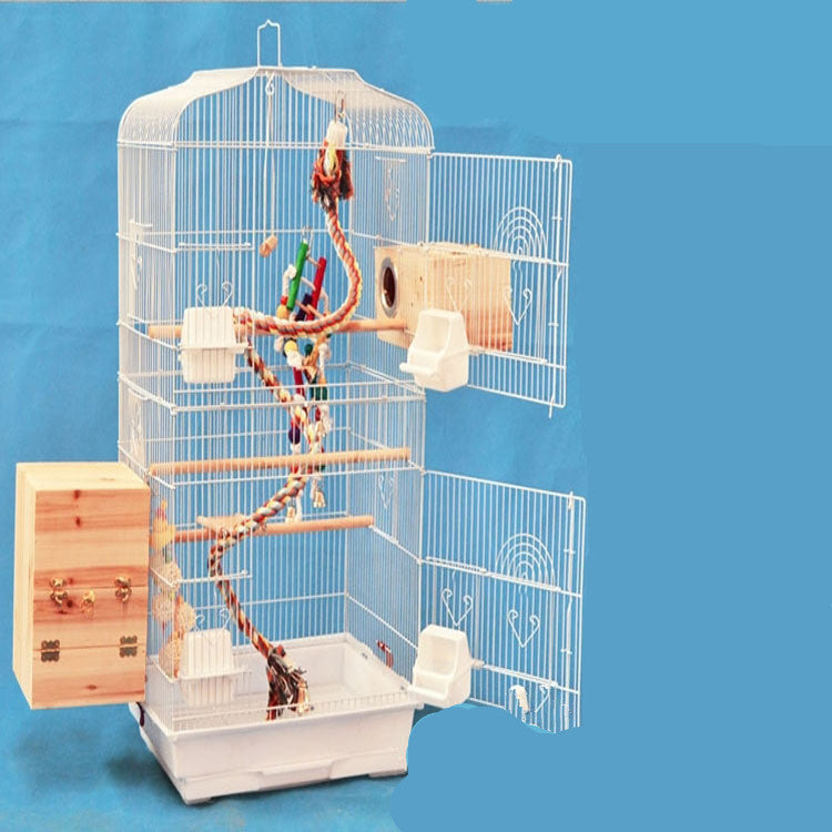 Portable Wire Bird Cage for Parrot Pet Display