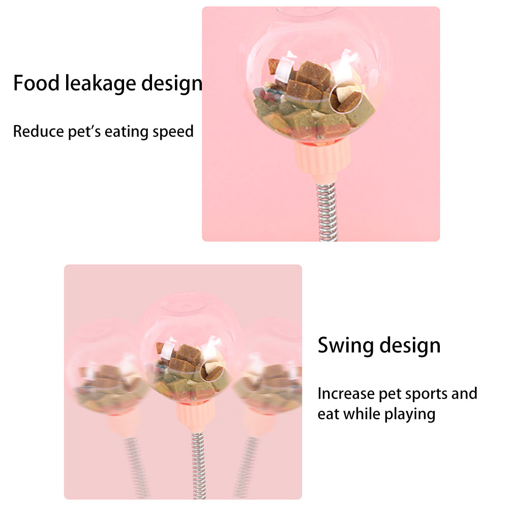 Self-Playing Pet Food Ball Interactive Feeder and Puzzle Toy
