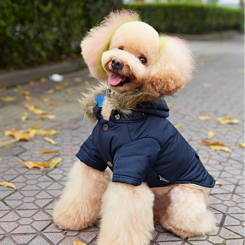 Dog Clothes Hooded Down Jackets