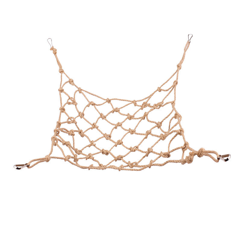 Parrot Hemp Rope Toy for Birds and Small Pets Climbing Swing