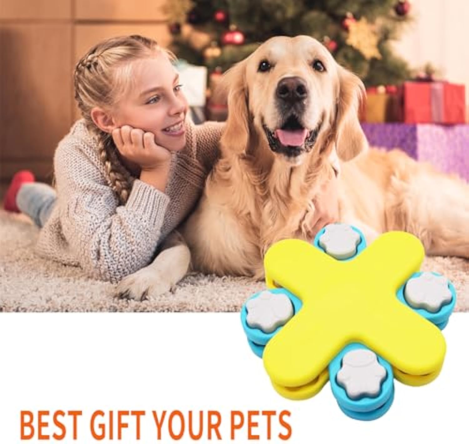 Interactive Twister Dog Puzzle Feeder for IQ and Slow Feeding