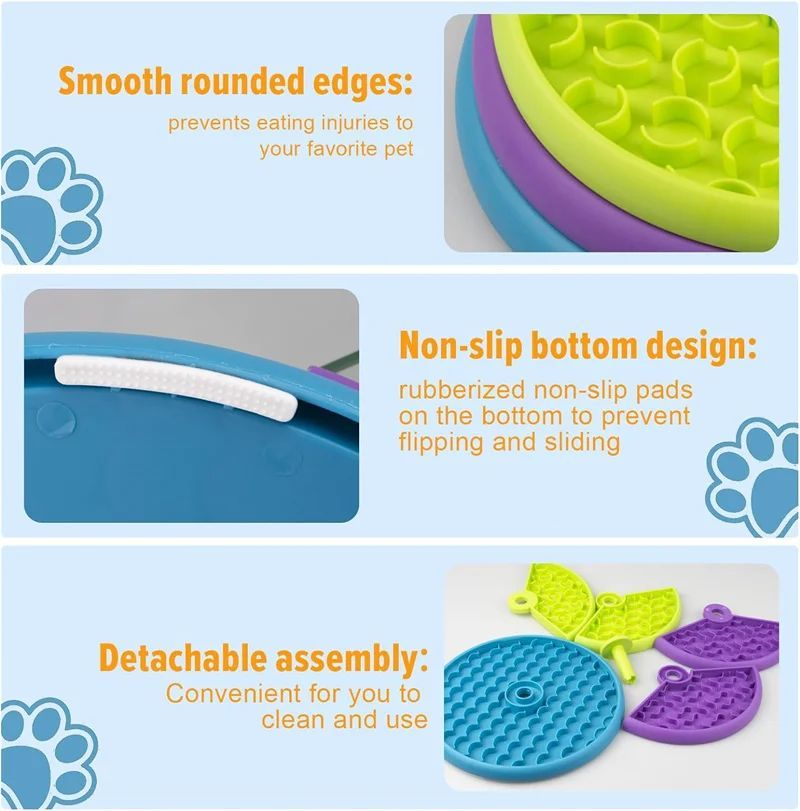 3-Layer Slow Feeder Puzzle Bowl for Dogs and Puppies