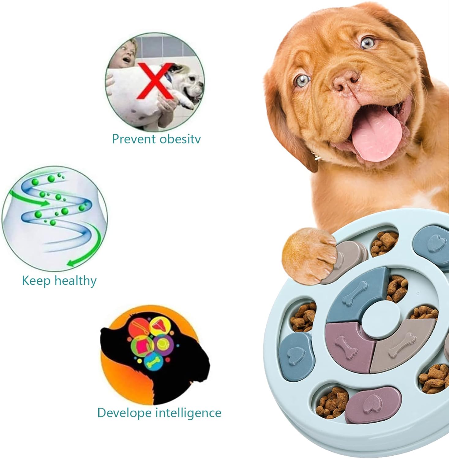 Dog Food Puzzle Toy for IQ Training and Mental Enrichment