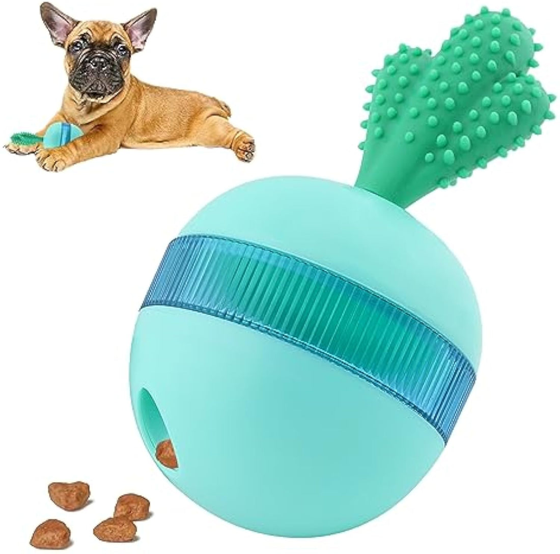 Durable Rubber Interactive Treat Dispensing Dog Puzzle Toy for Medium Large Dogs