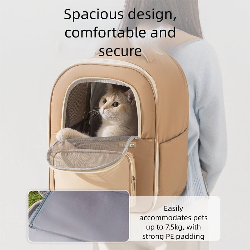 Cat Dog Travel Backpack With Mesh Window