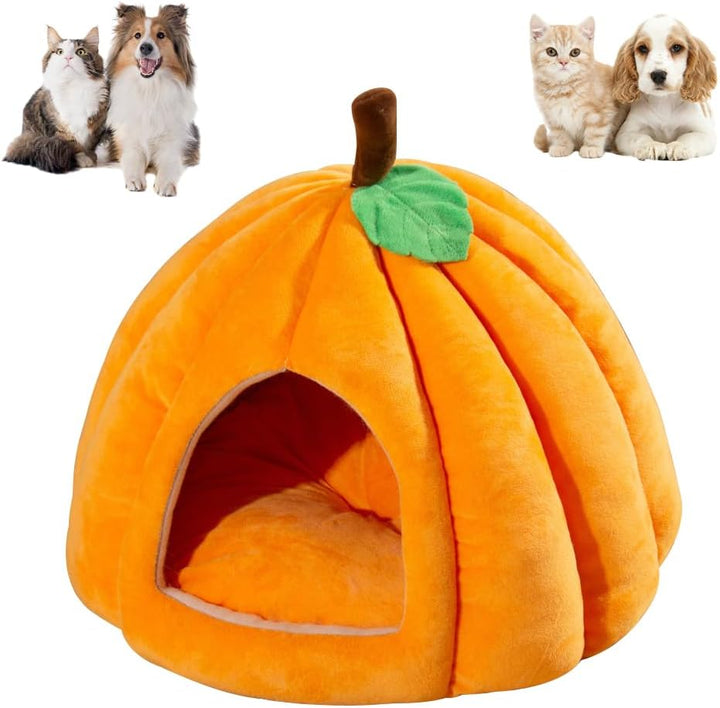 Cute Pumpkin Shape Cat Cave Bed