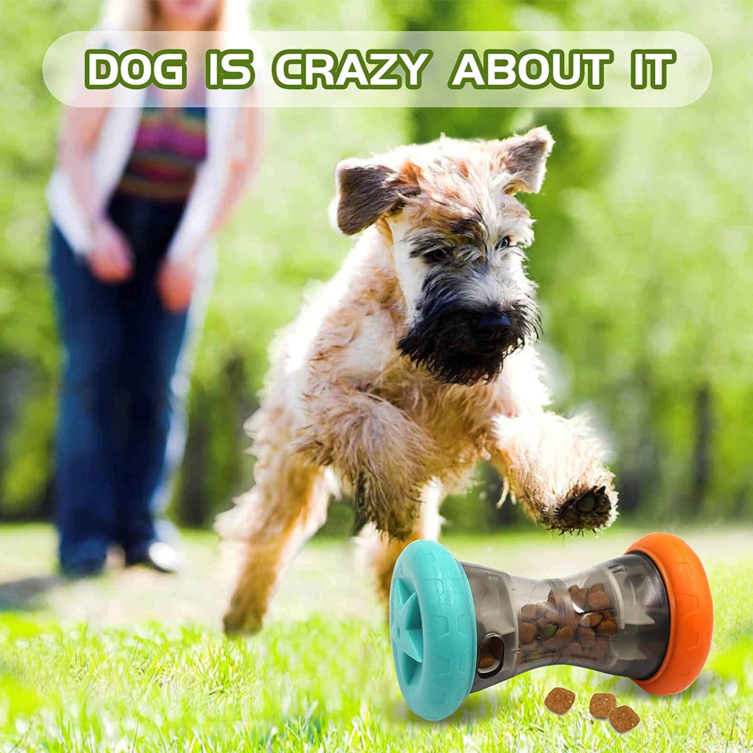 Pet Supplies Puzzle Relieving Stuffy Seat Bell Rolling Leakage Food Feeder