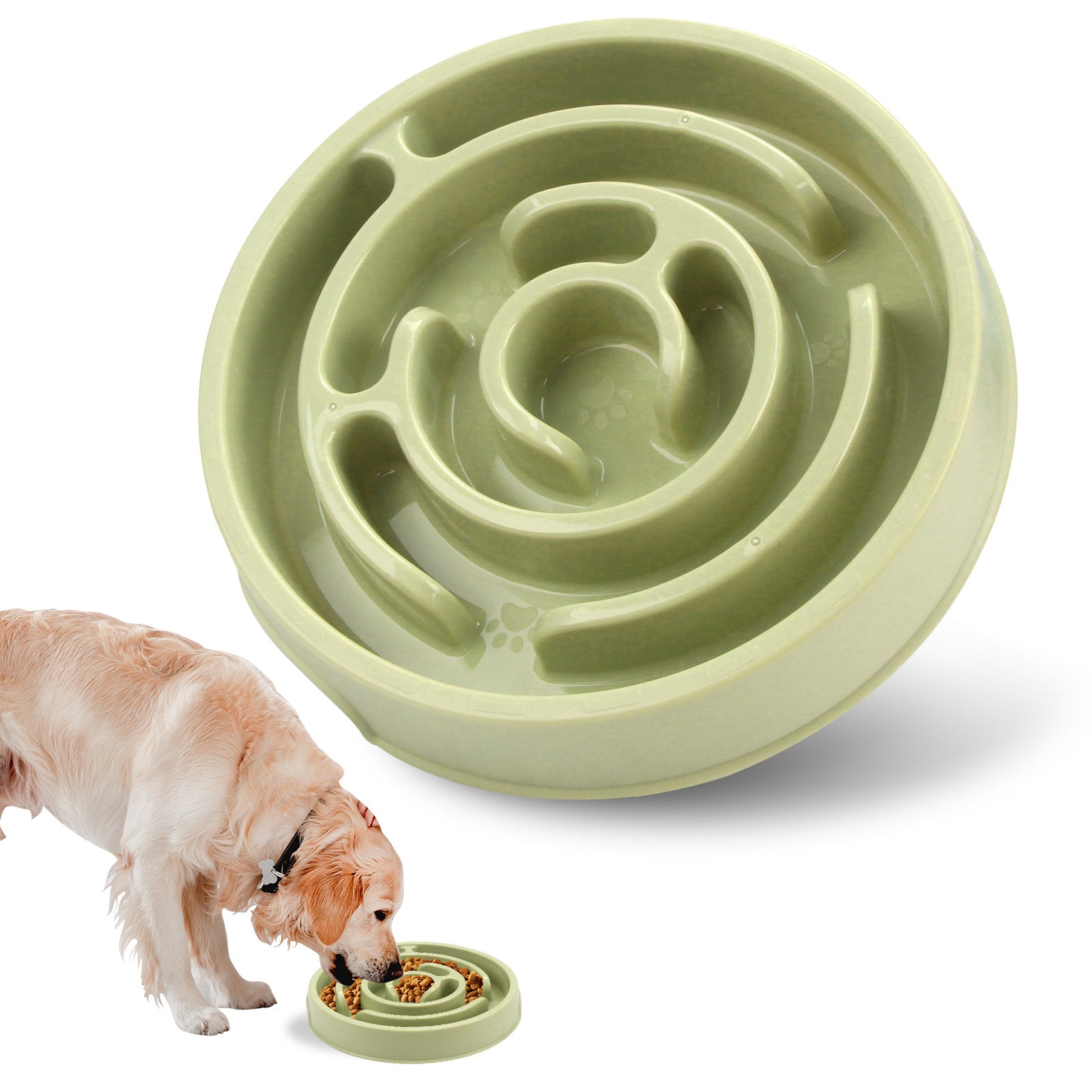 Silicone Slow Feeder Dog Bowl for Healthy Anti-Choke Eating