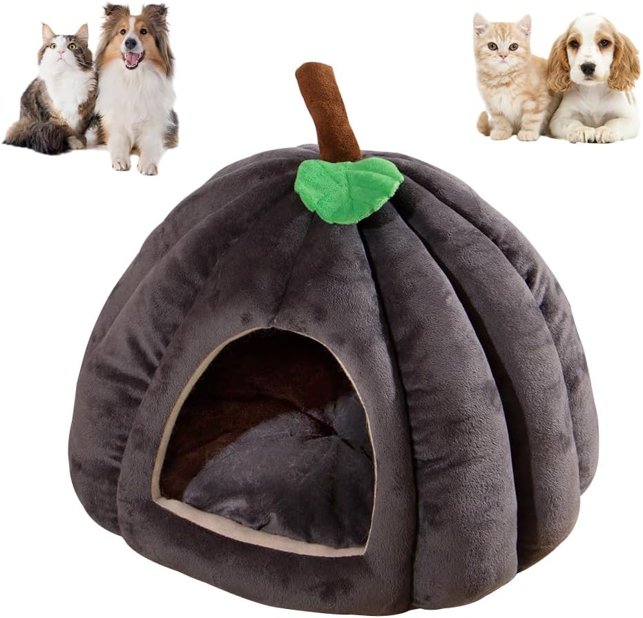 Cute Pumpkin Shape Cat Cave Bed