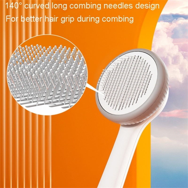 Self-Cleaning Slicker Comb