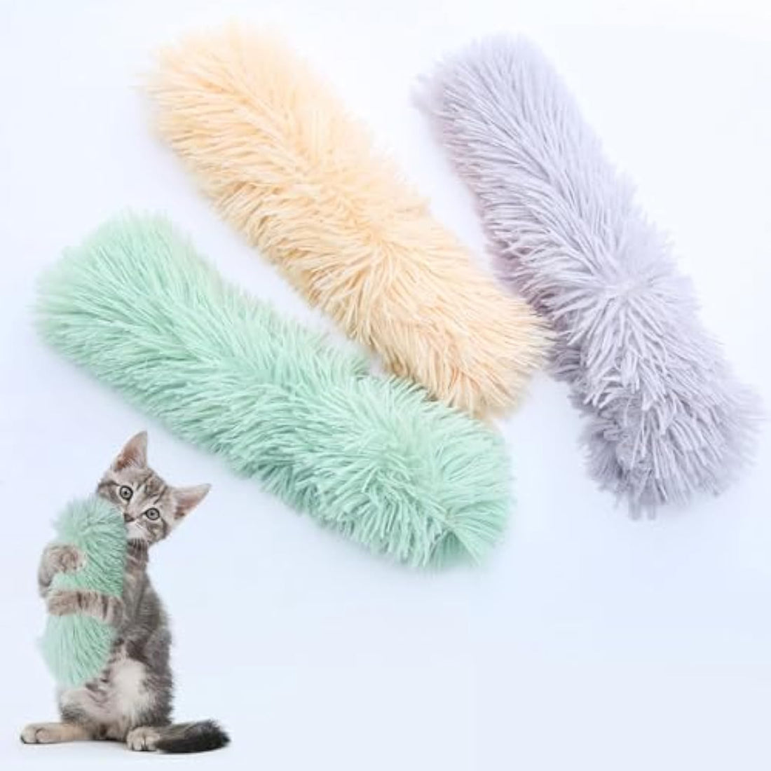 Interactive Catnip Pillow Toy Soft Crinkle Sound for Indoor Cats