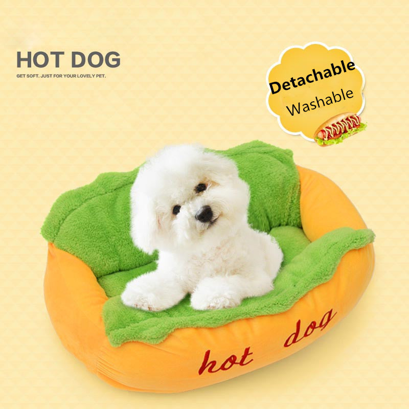 Hot Dog Bed Pet Winter Beds