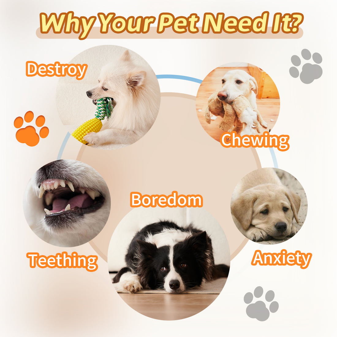 Interactive Corn-Shaped Dog Chew Toy for Puppies Teeth Cleaning