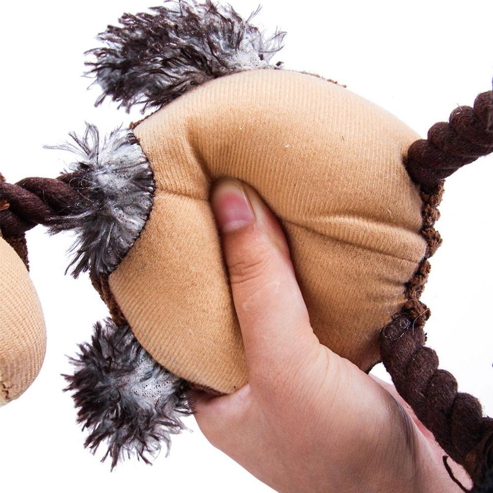 Squeaky Plush Dog Toy for Aggressive Chewers and Puppies