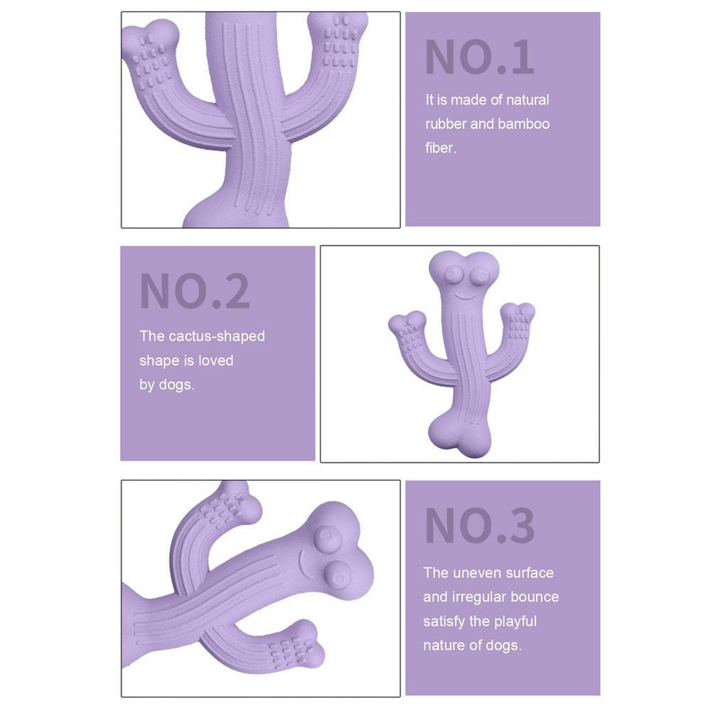 Ultra-Durable Cactus Dog Chew Toy for Interactive Play