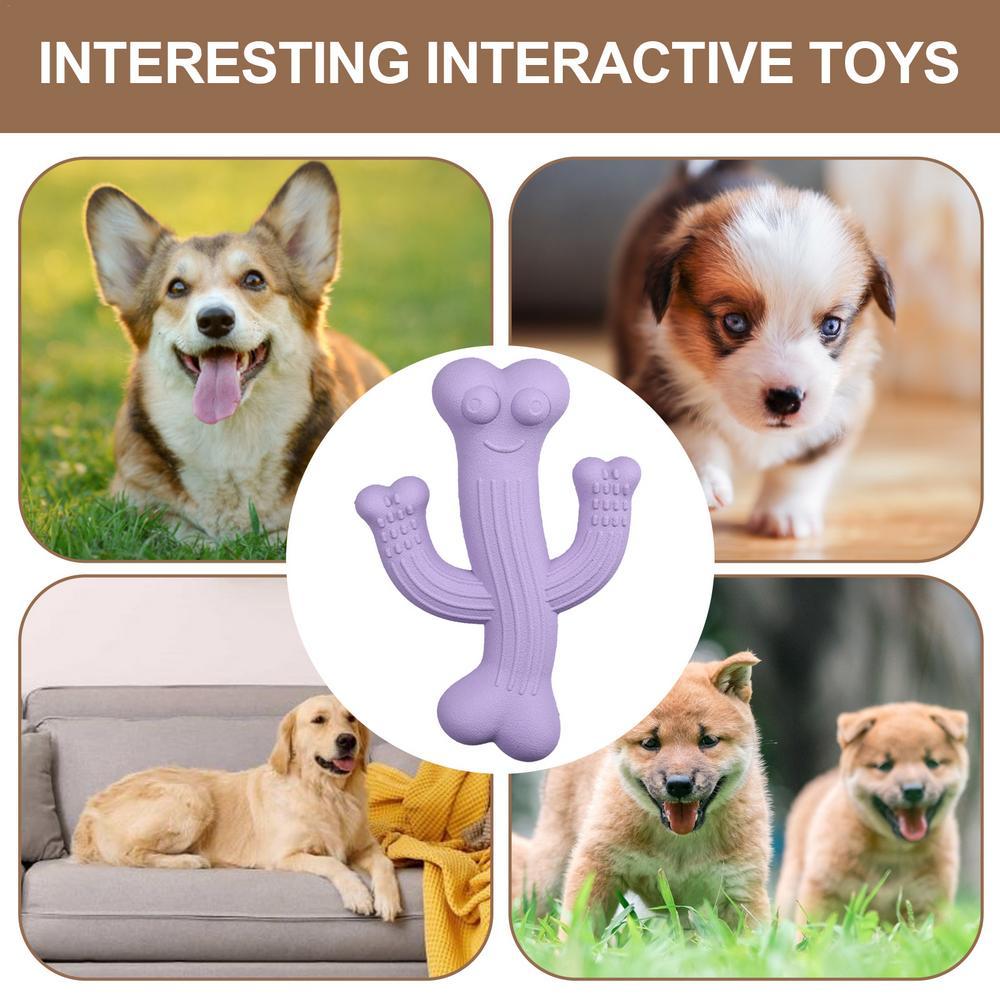 Ultra-Durable Cactus Dog Chew Toy for Interactive Play