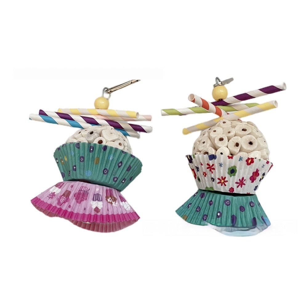 Edible Parrot Shredding Toy Soft Chew Ball for Birds
