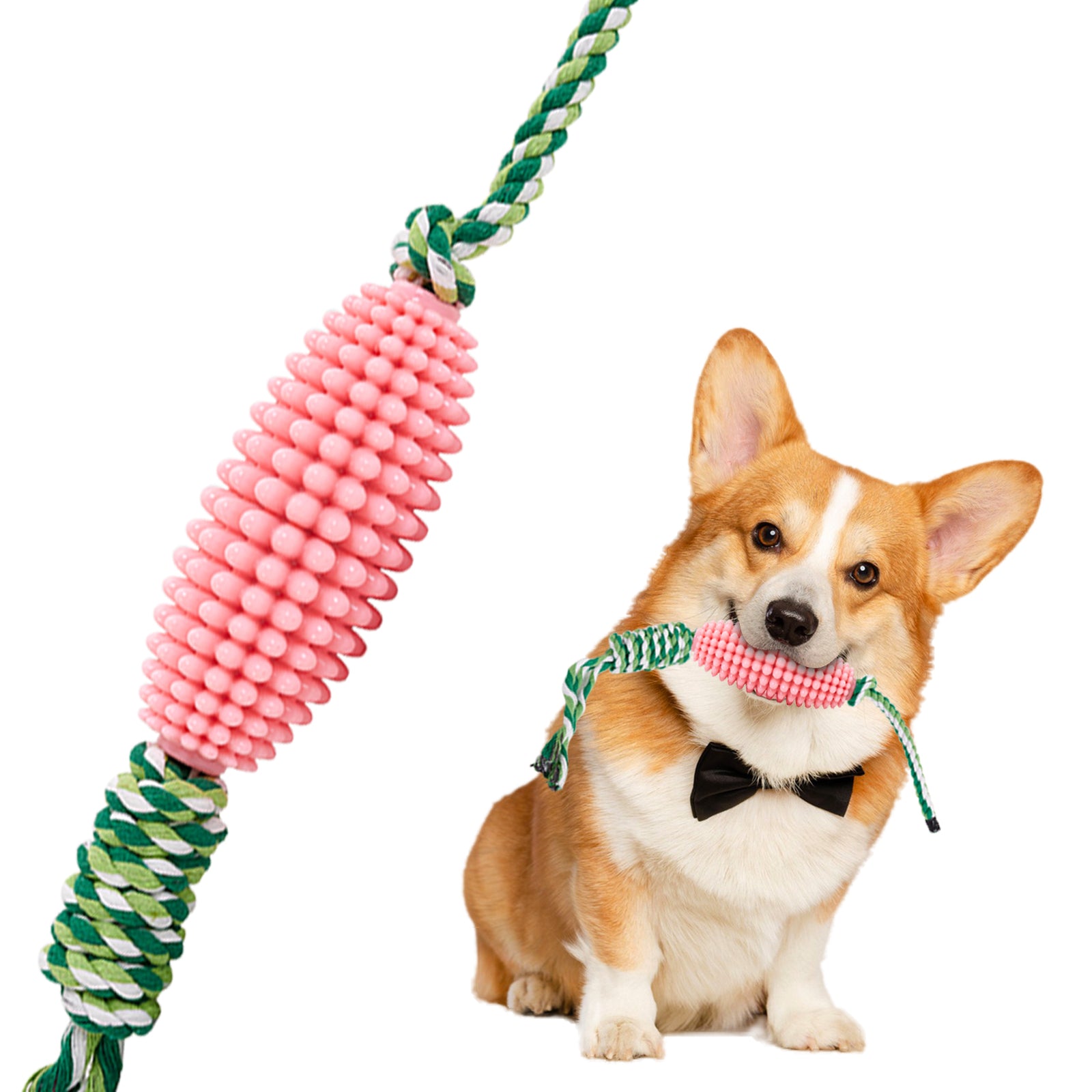Interactive Corn-Shaped Dog Chew Toy for Puppies Teeth Cleaning