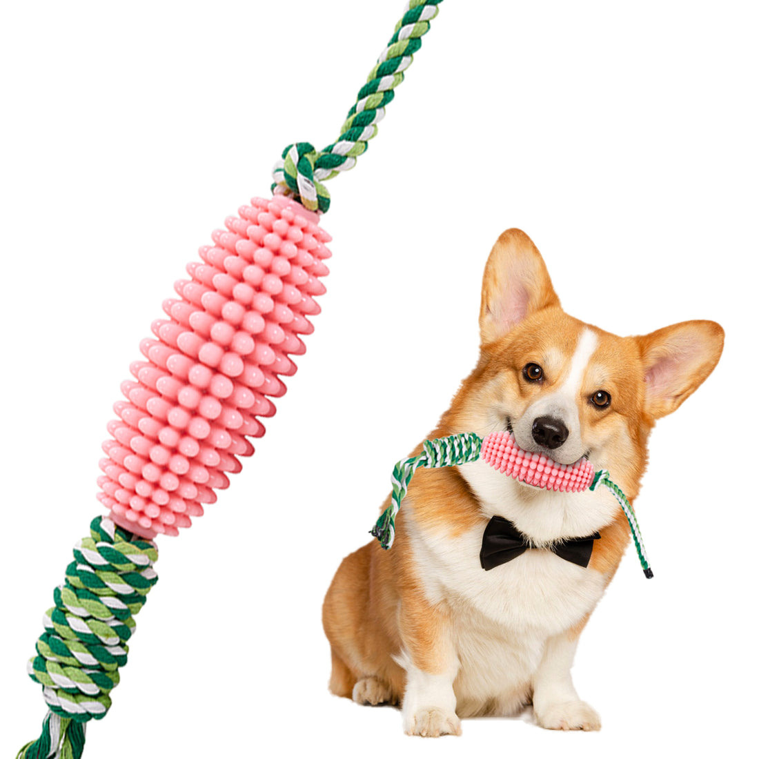 Interactive Corn-Shaped Dog Chew Toy for Puppies Teeth Cleaning