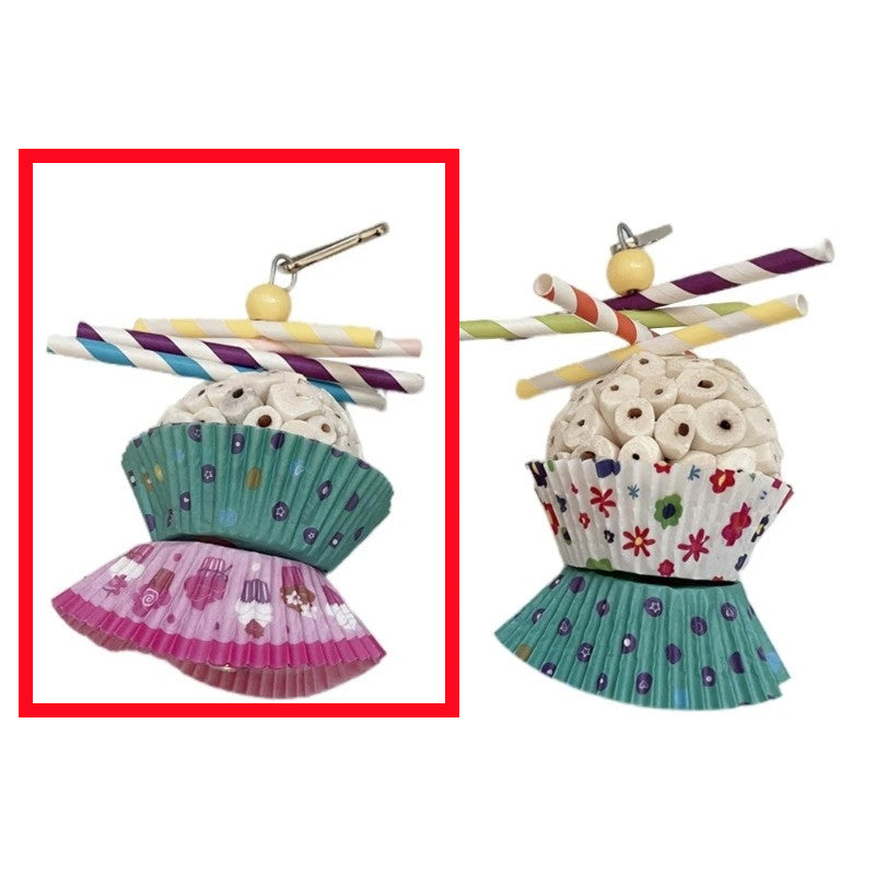 Edible Parrot Shredding Toy Soft Chew Ball for Birds